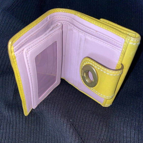Coach Yellow Wallet - Picture 5 of 5